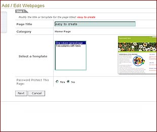 Controlpanel screenshot